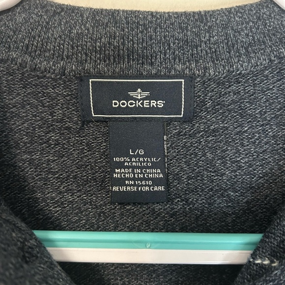 Dockers Men's Argyle Long-sleeve Polo Sweater, Size L - Picture 4 of 7